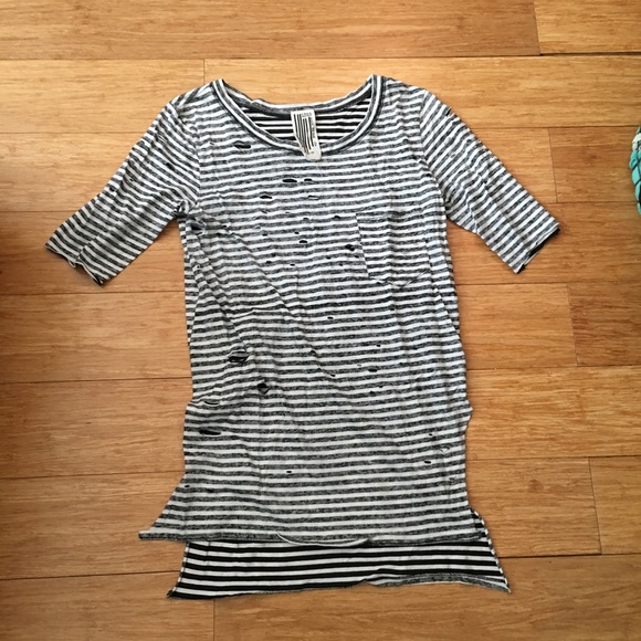Free People Tops - Free People high-low holey tee